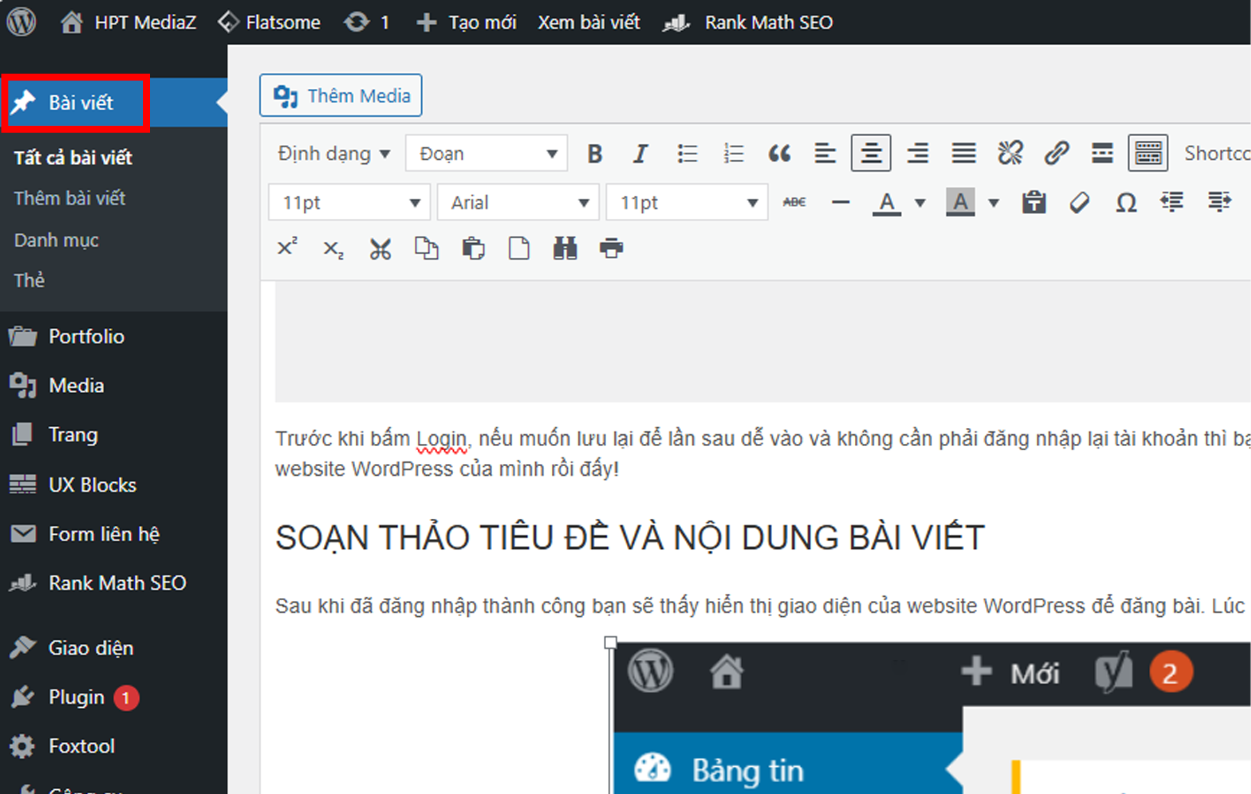 HƯỚNG DẪN CÁCH TẠO BÀI VIẾT TRONG WORDPRESS ĐƠN GIẢN NHẤT | HPT MediaZ